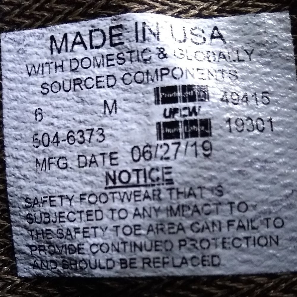 THOROGOOD Size 6 M Waterproof Steel Toe Boots -- NWOT - Picture 9 of 9